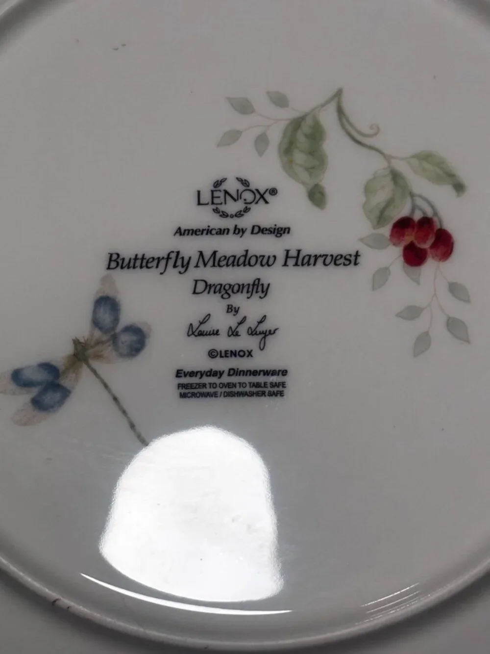 Lenox Butterfly Meadow Salad Accent Plates Set Of 3 Louise Le Luyer Design